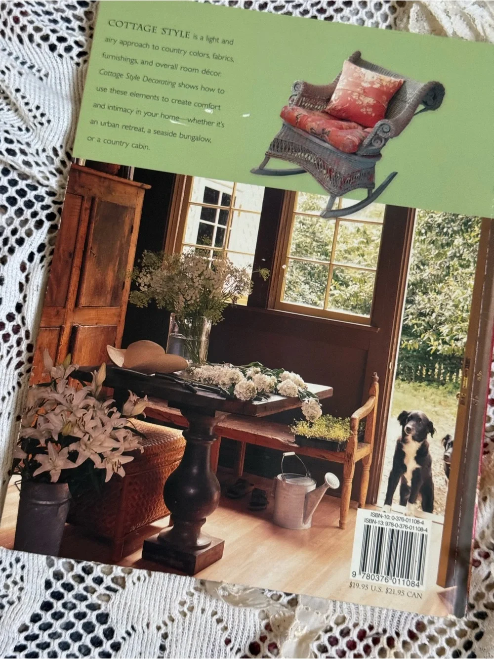 Cottage Style Decorating Coffee Table Book - Yellow Cover by